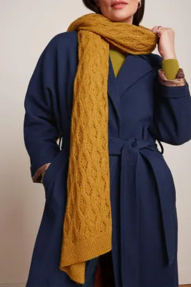 Ajour Carre Scarf - Gold