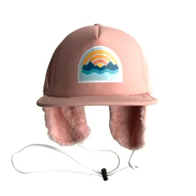 Big Sur Frosted Pink Sands Winter Hat Water & Snow Resistant- Pink