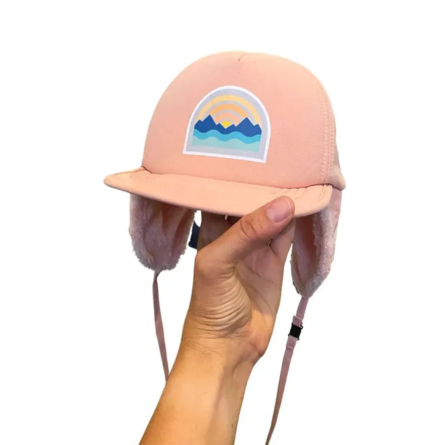Big Sur Frosted Pink Sands Winter Hat Water & Snow Resistant- Pink