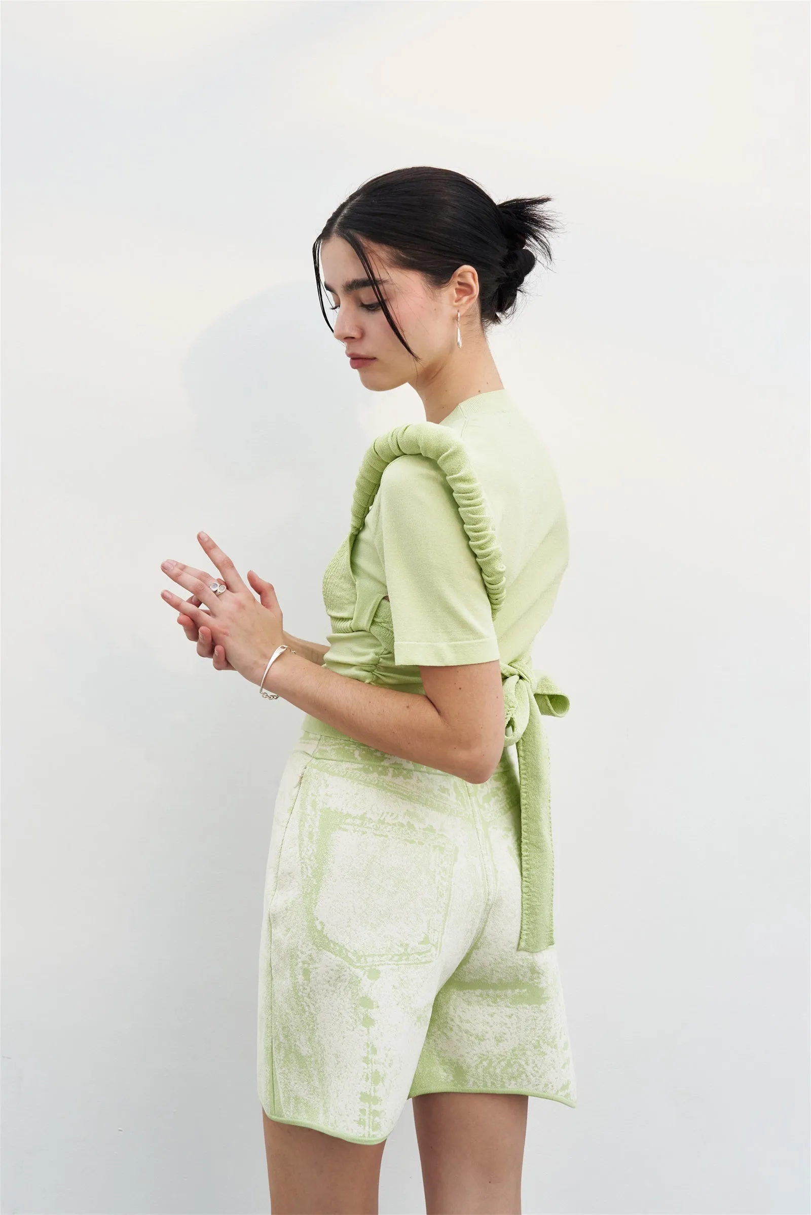COCO 3D BUBBLE SHORT SLEEVE TOP