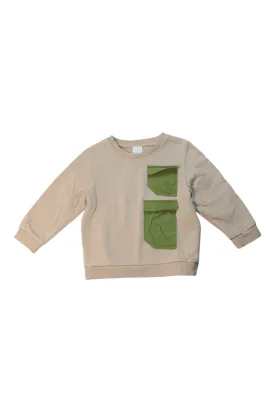COS Crewneck Sweatshirt With Pockets, Size 4T