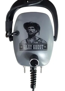 Detector Pro Ultimate Gray Ghost Headphones with 1/4″ Angle Plug