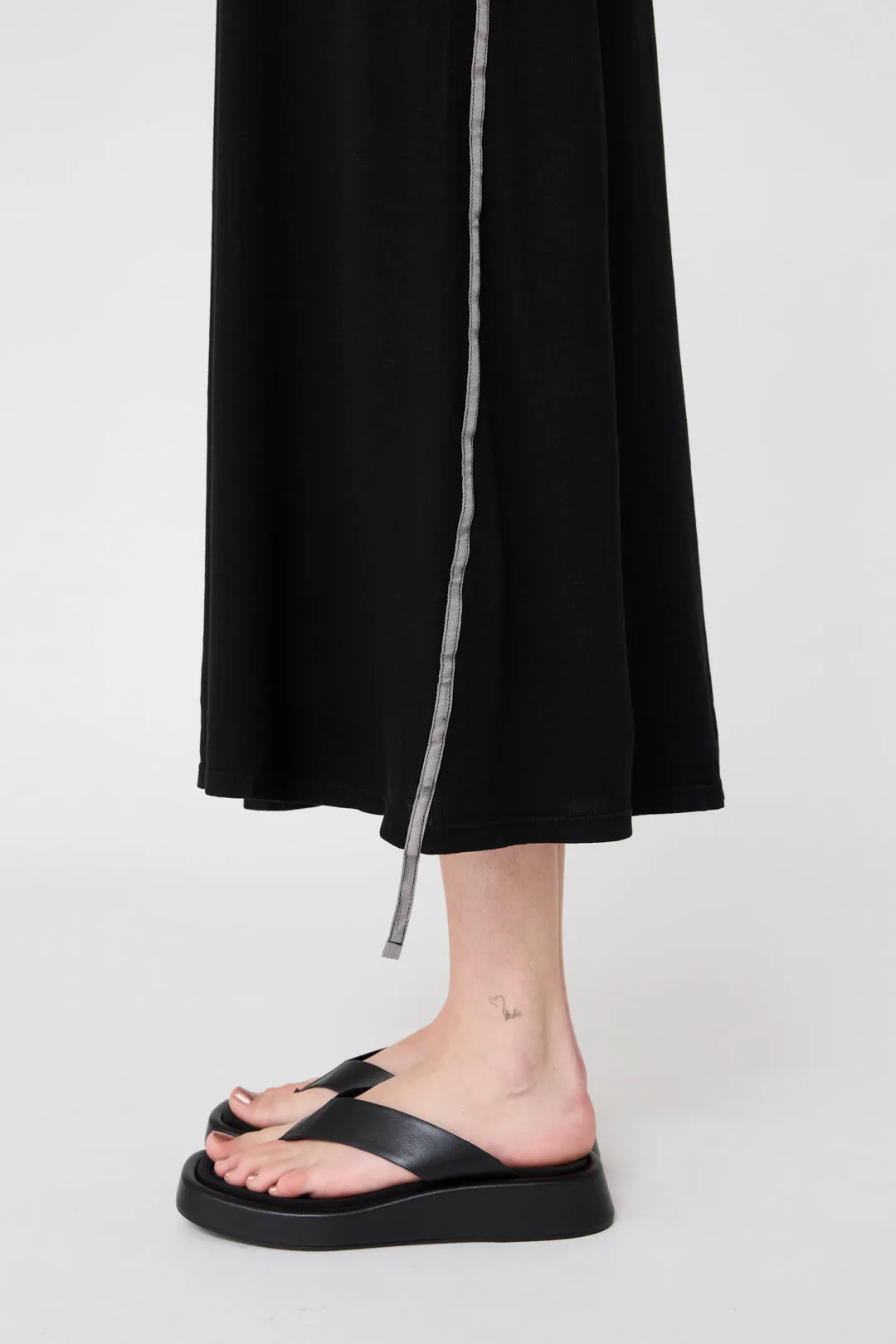 Faded Black Short Sleeve Drama Maxi