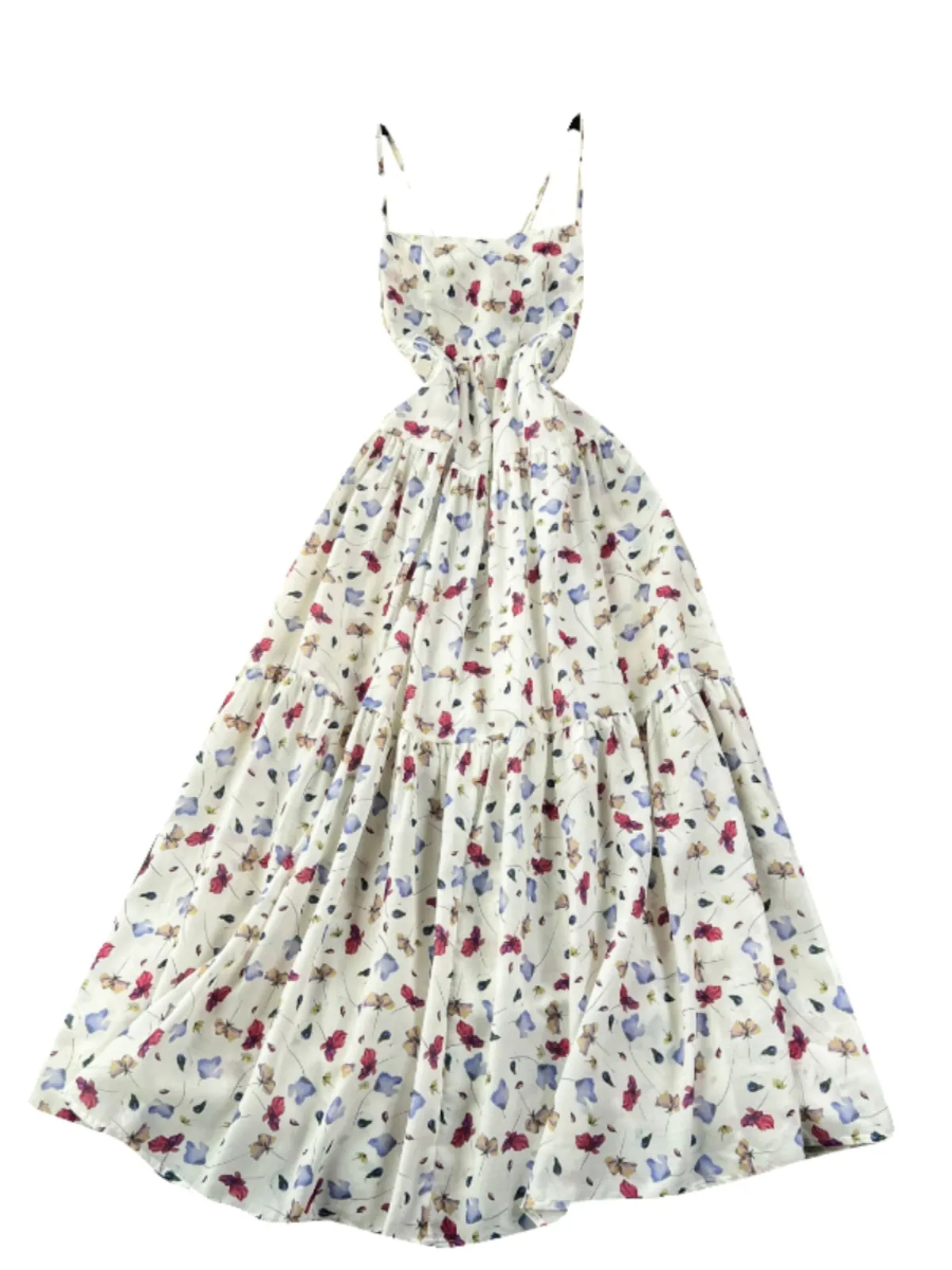 Fairy Backless Floral Slip Dress