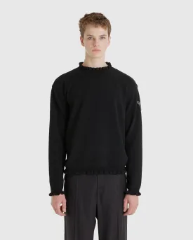 Flower Rib Crewneck Sweater