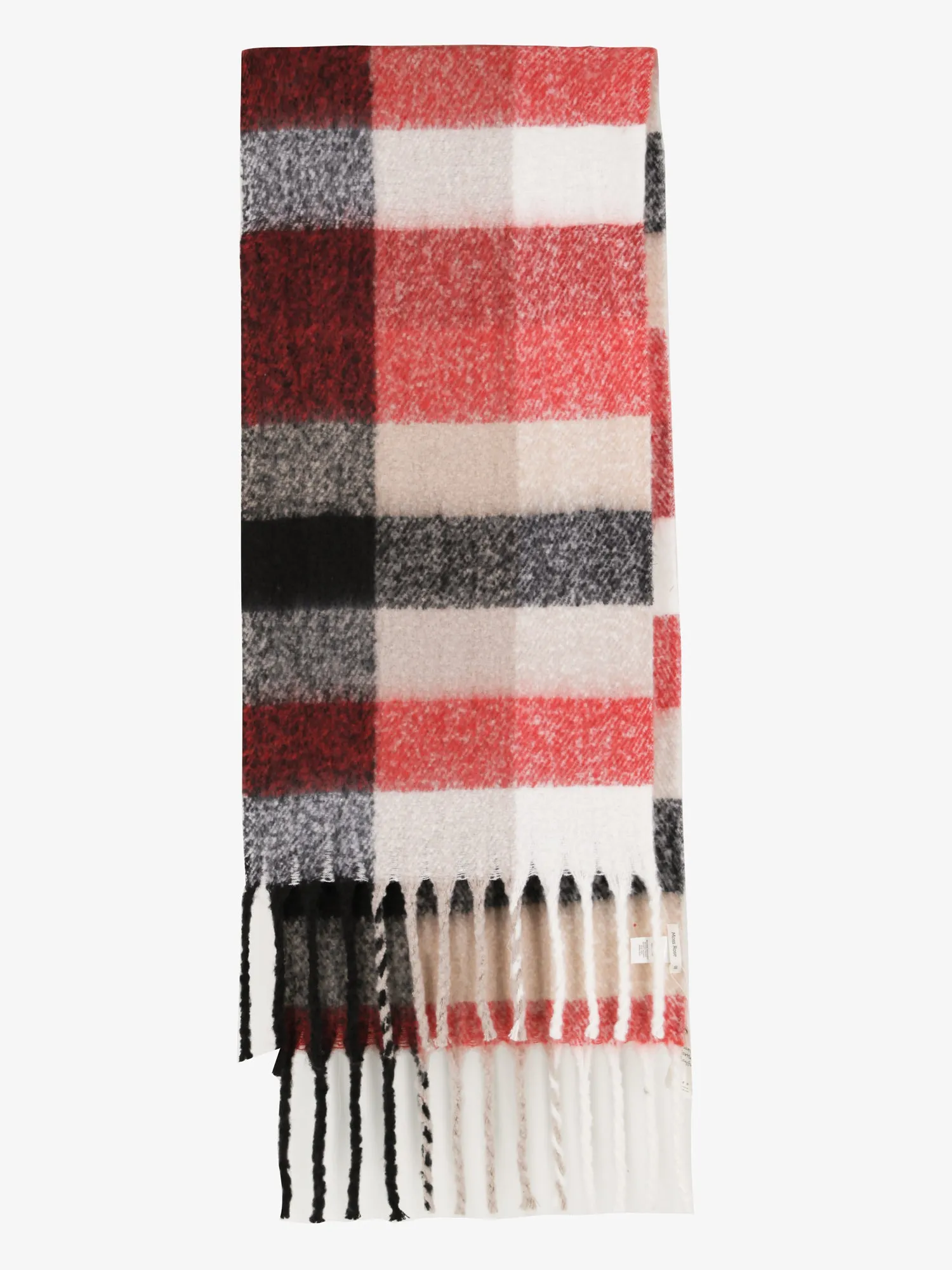 Fringe Plaid Scarf