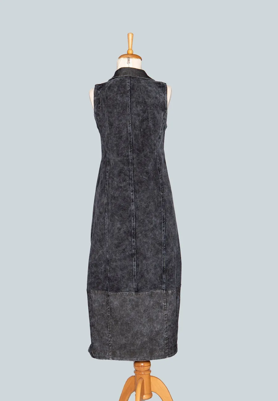Illusion Denim Dress