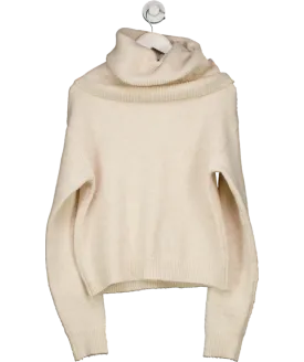 Karen Millen Cream Roll Neck Jumper UK S