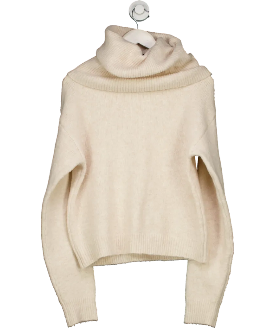 Karen Millen Cream Roll Neck Jumper UK S