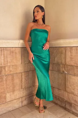 Leyla Slip Dress - Emerald