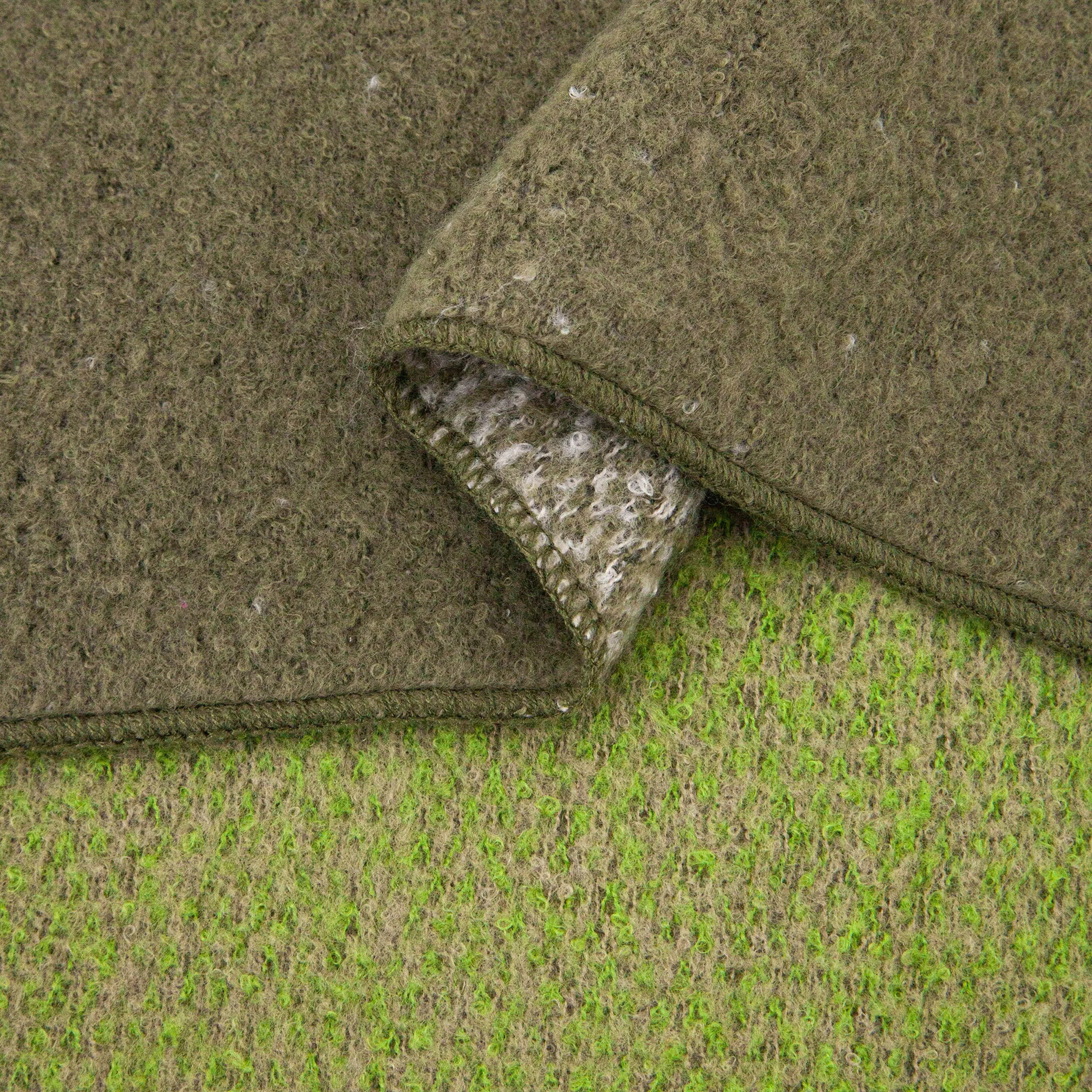Lia Heavyweight Scarf - Green, Ombre Colour Block