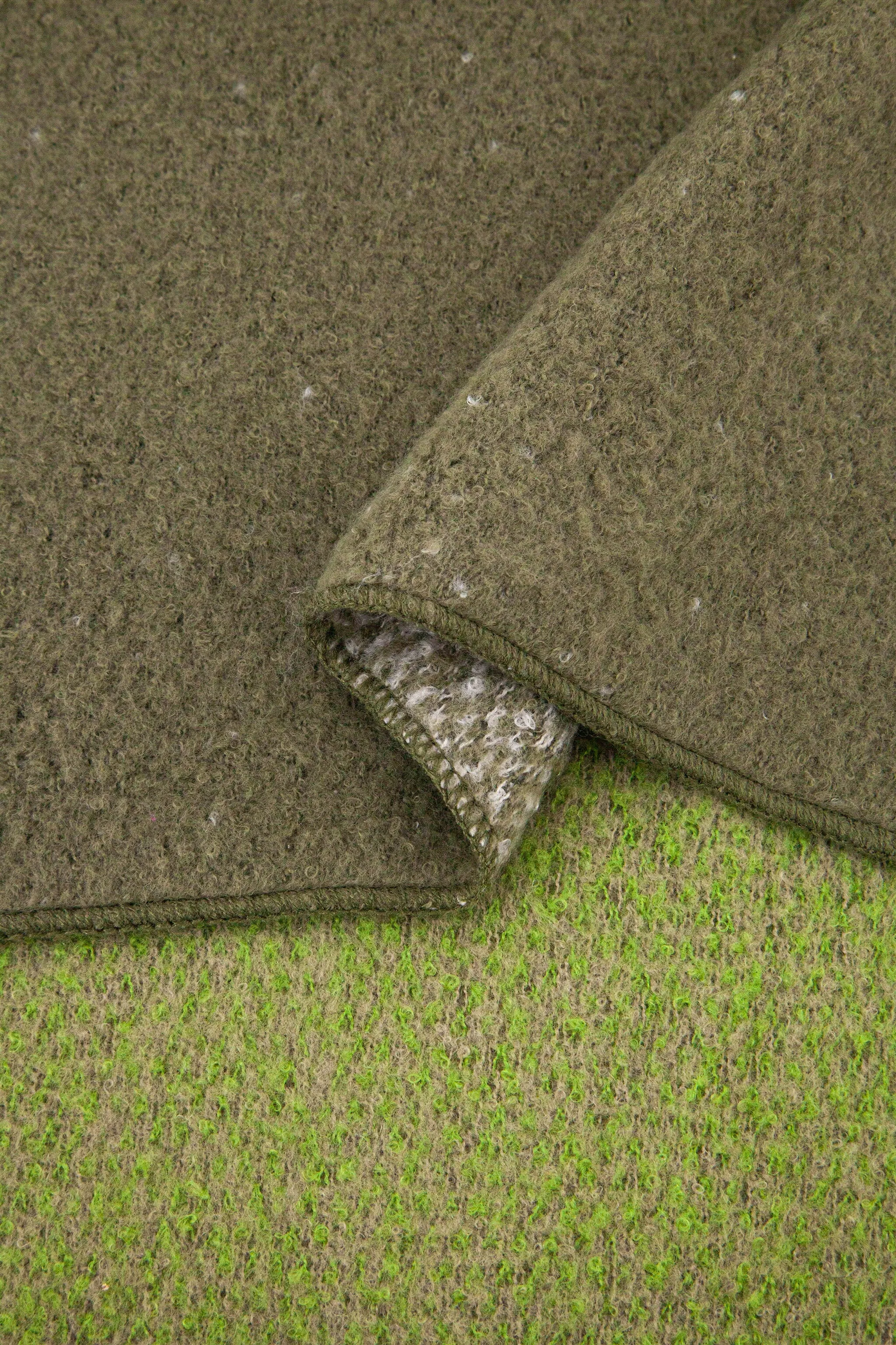 Lia Heavyweight Scarf - Green, Ombre Colour Block