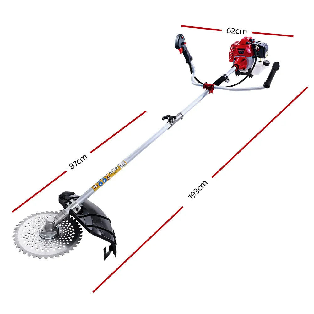 Pole Chainsaw Petrol 62CC 7 In 1 Brush Cutter Whipper Snipper Multi Tools