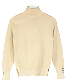 River Island Metallic Glitter Roll Neck Jumper UK 8