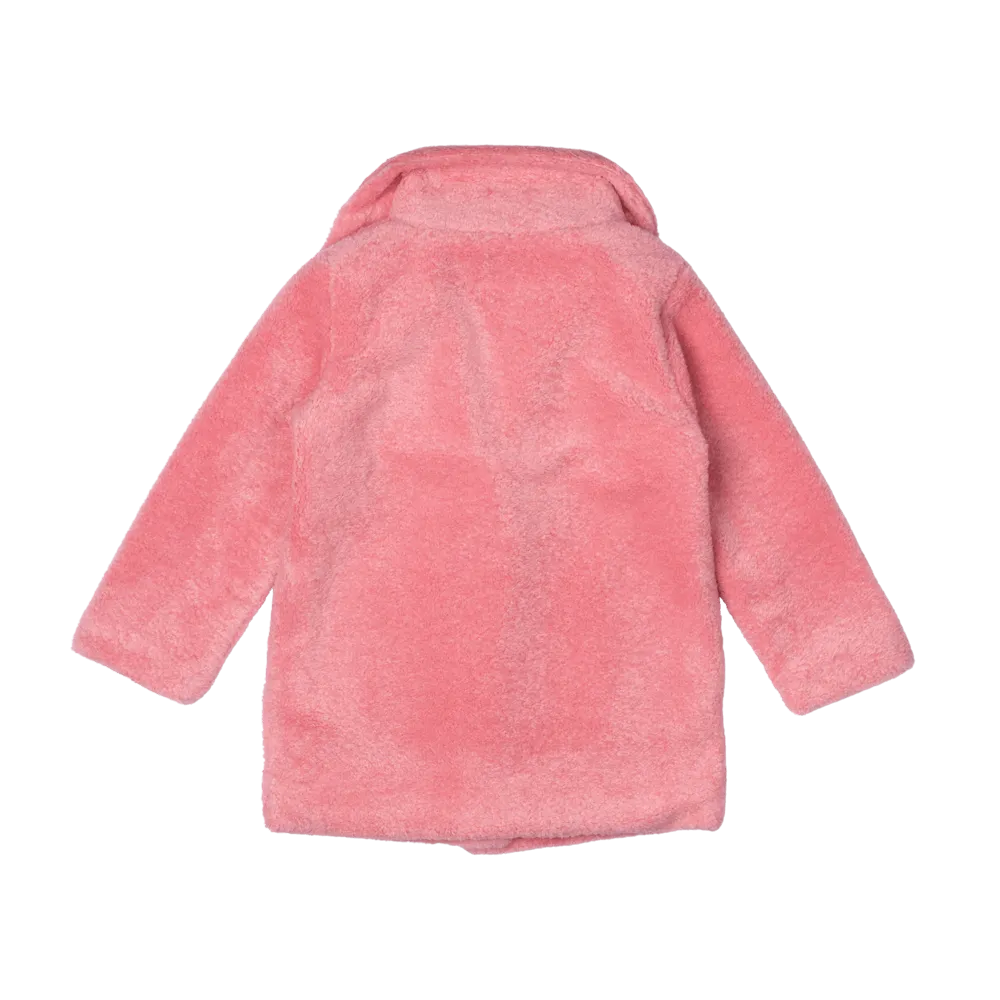 Rock Your Kid Pink Faux Sherpa Jacket