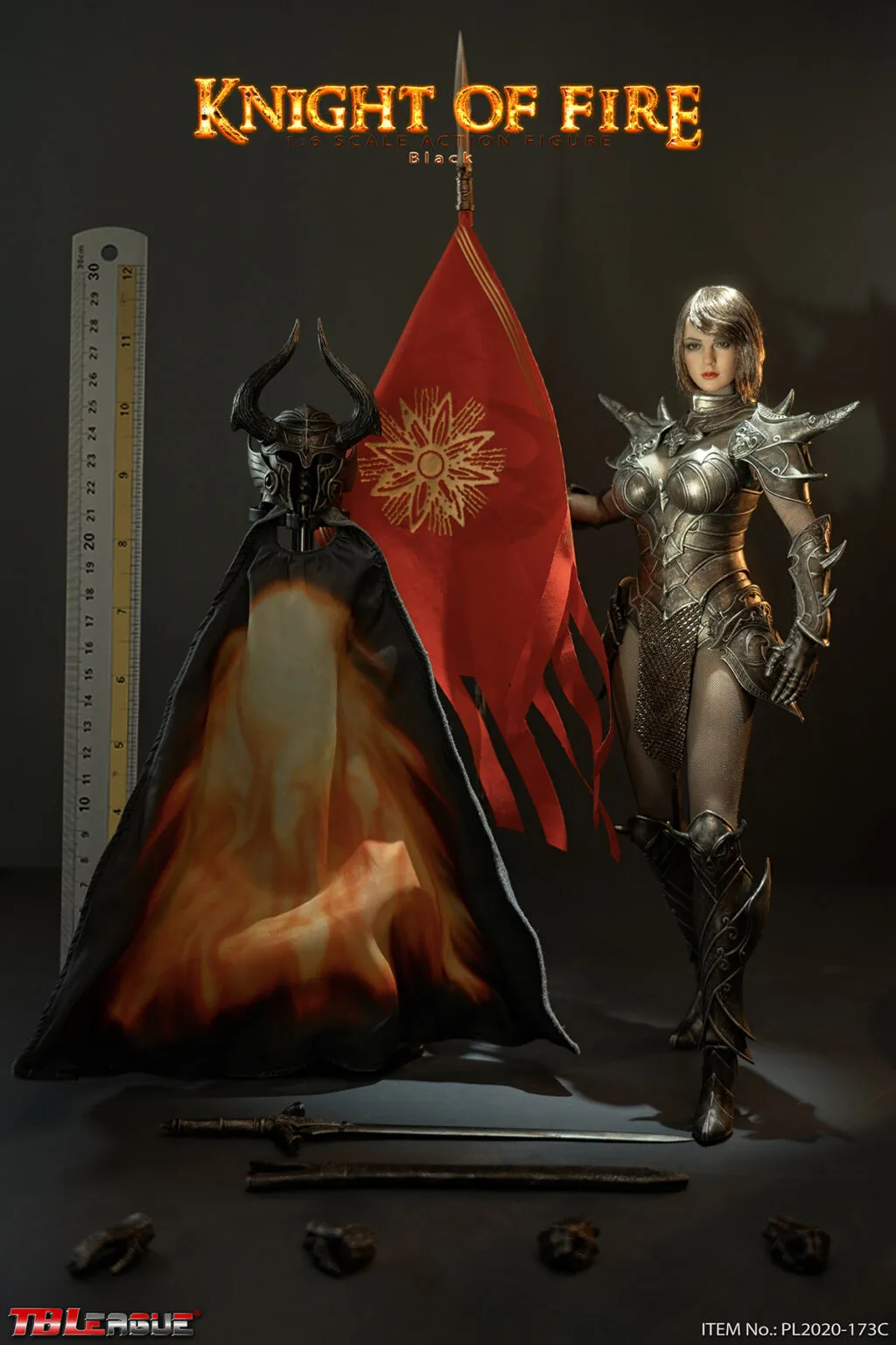 TBLeague [PL-2020-173C] Knight of Fire Black 1/6