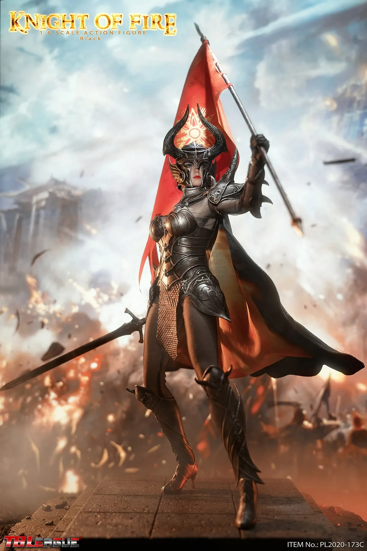 TBLeague [PL-2020-173C] Knight of Fire Black 1/6