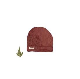 The Chunky Knit Hat - Rosewood