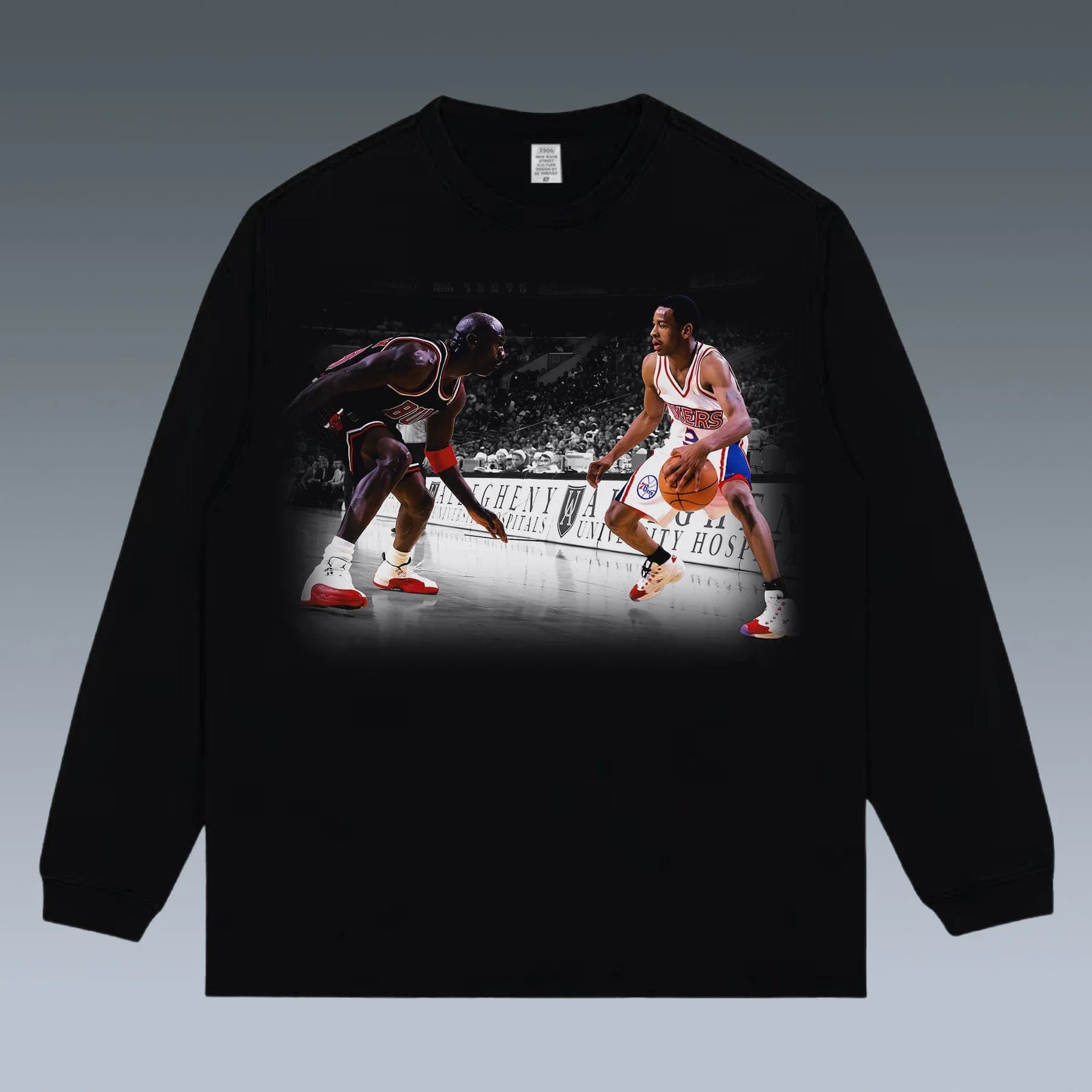 VINTAGE LONG SLEEVE TEE | IVERSON VS JORDAN