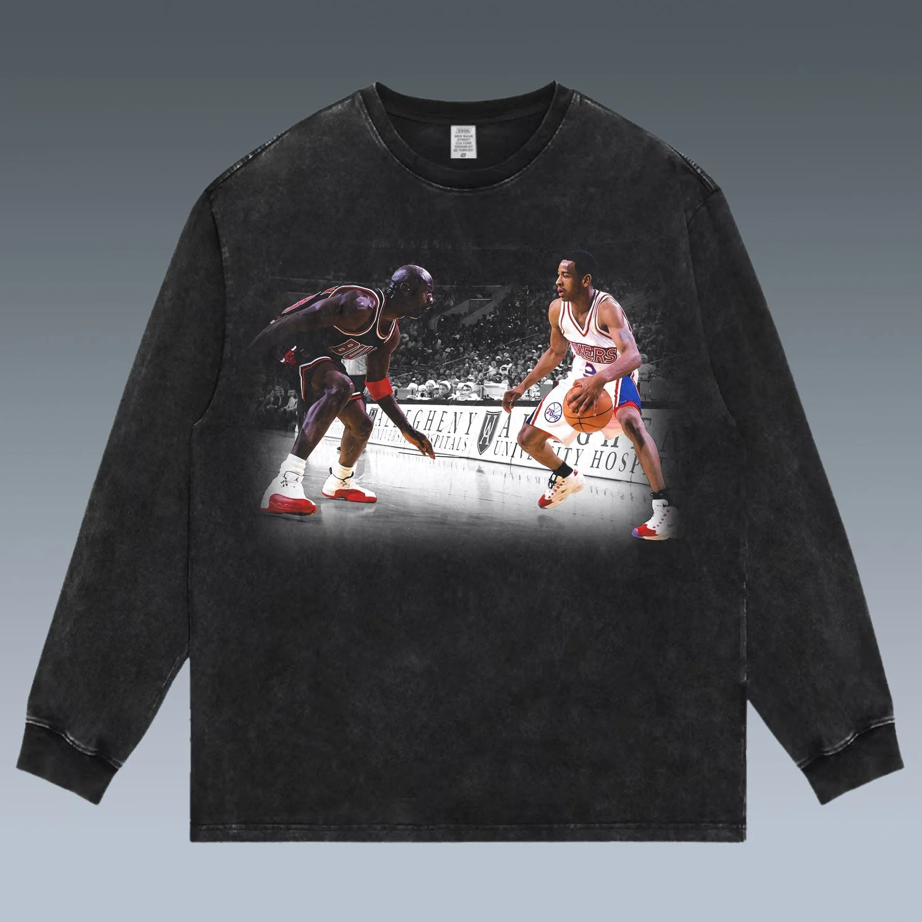 VINTAGE LONG SLEEVE TEE | IVERSON VS JORDAN