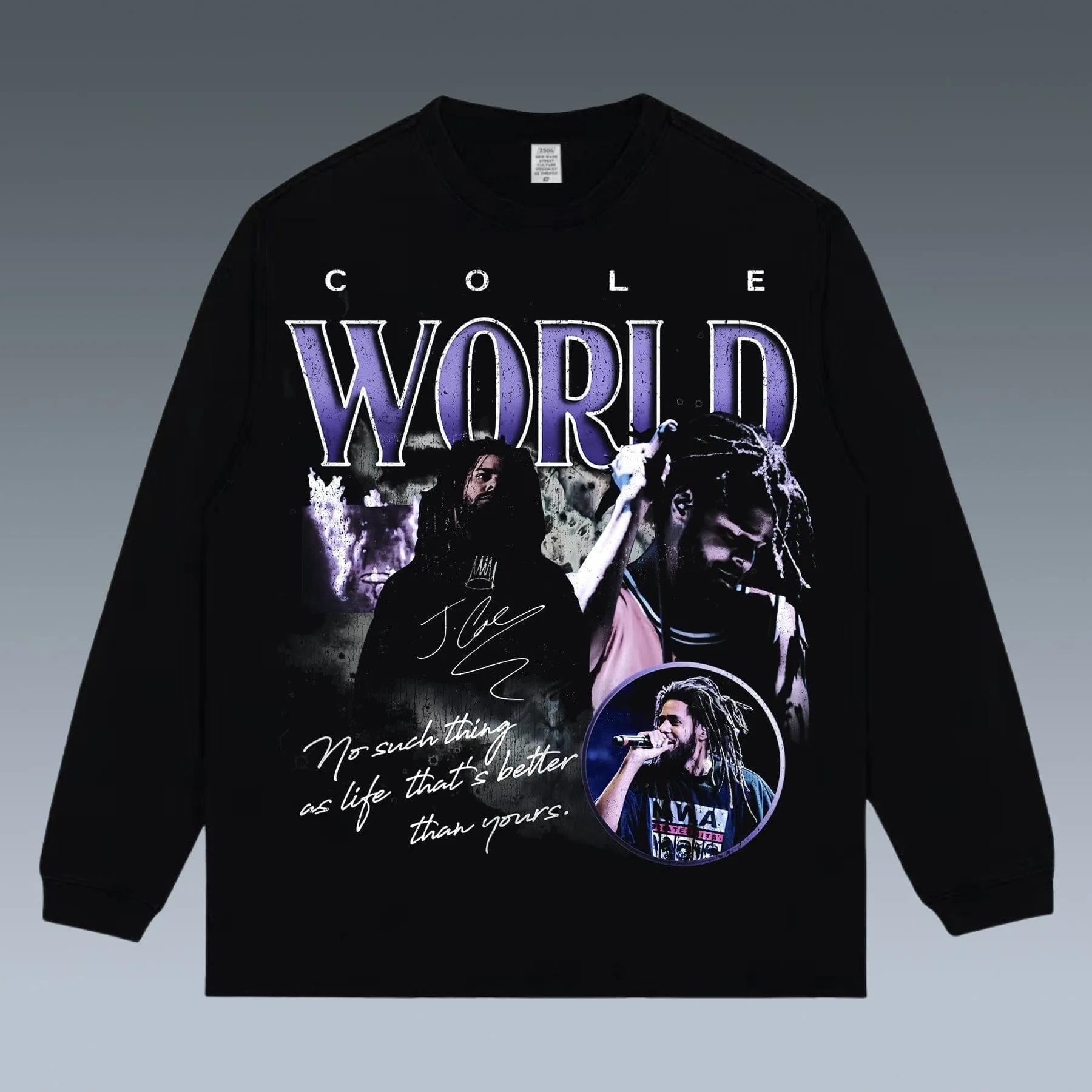 VINTAGE LONG SLEEVE TEE |  J COLE