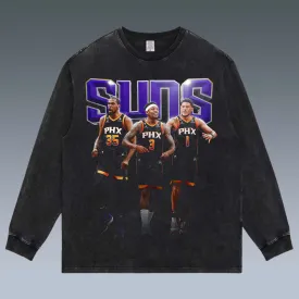 VINTAGE LONG SLEEVE TEE | SUNS& KEVIN DURANT& DEVIN BOOKER& BRADLEY BEEL